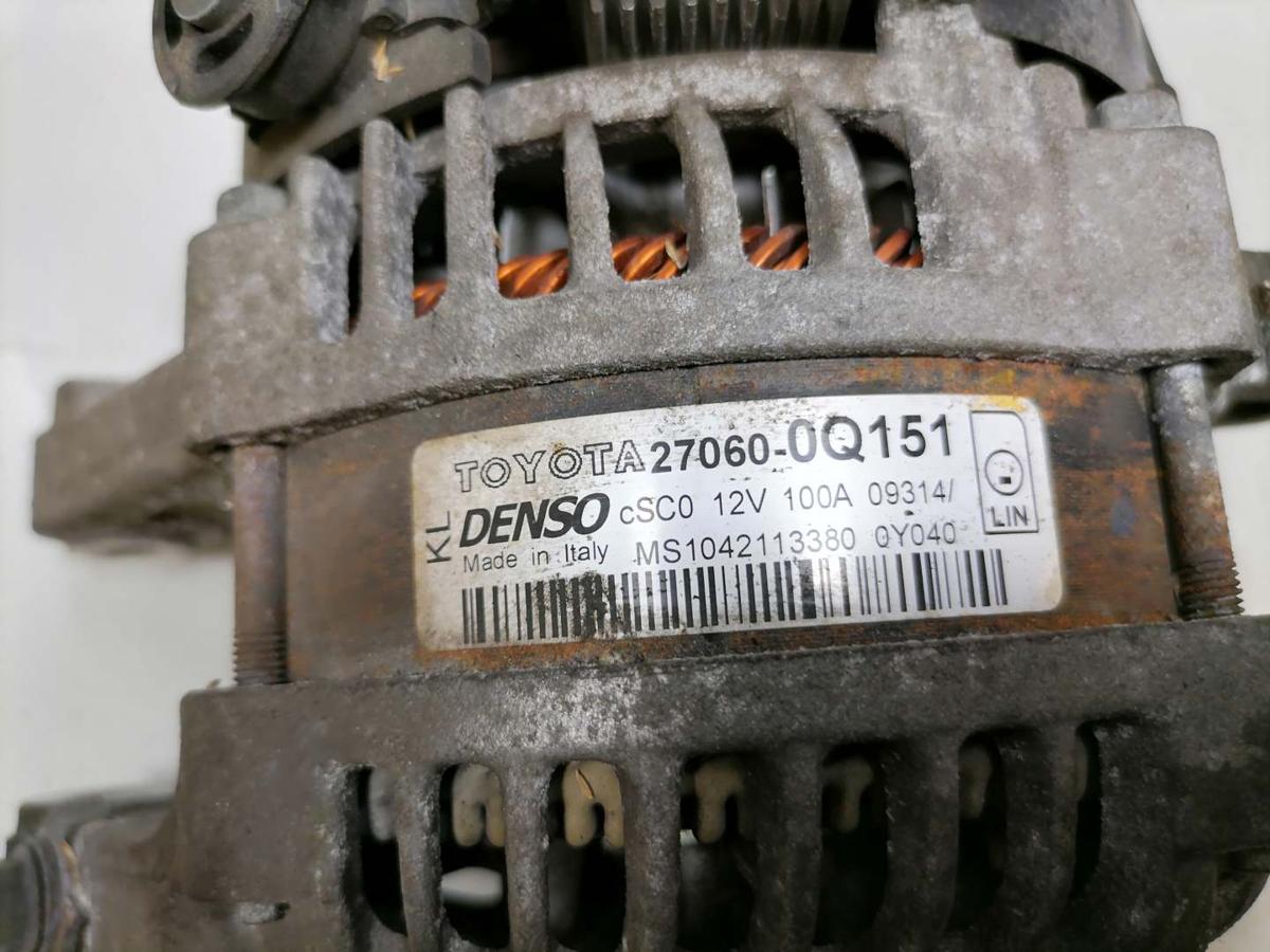 Toyota Yaris XP13 original Lichtmaschine Generator 270600Q151 1.0 51kw 100A BJ14